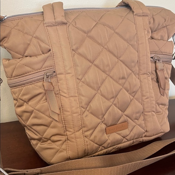 Vera Bradley Performance Twill Small Multi Strap Tote Bag Meadowlark Tan - Picture 5 of 11